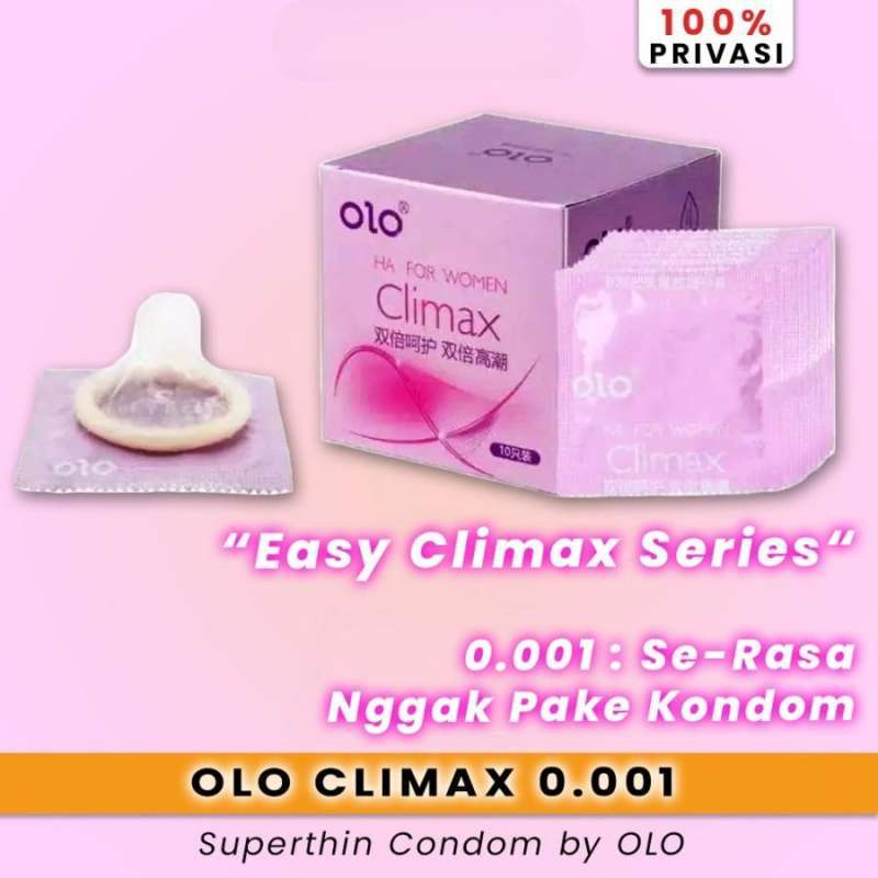 OLO 001 Upgraded Version Condom Climax Anatomic Long Lasting Dotted Hyaluronic Acid 10’s