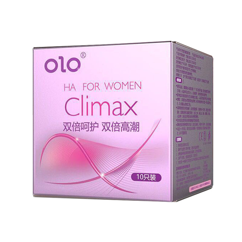 OLO 001 Upgraded Version Condom Climax Anatomic Long Lasting Dotted Hyaluronic Acid 10’s