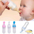 Premium Silicone Baby Food Dispensing Spoon and Feeder Travel Training Bottle Set