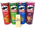 Pringles Chips Variety Pack - Original, Sour Cream & Onion, Salt & Vinegar, BBQ - 4 Pcs, Made in USA