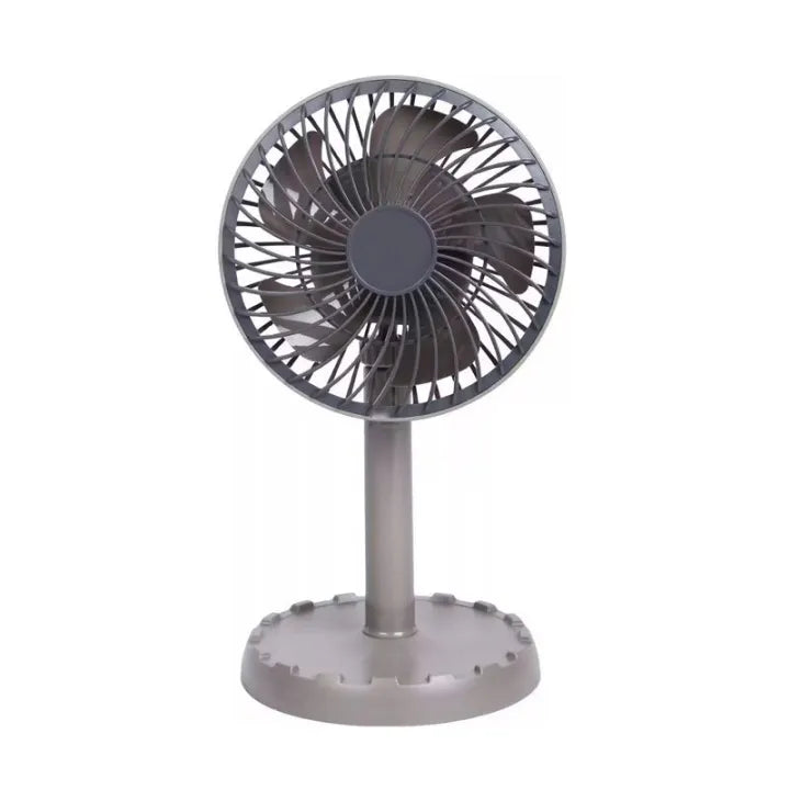 Joy Super JY-2218 Professional Rechargeable Portable Mini Table Fan Strong Wind Left to Right Oscillating Angle 45 Degrees - AC/DC