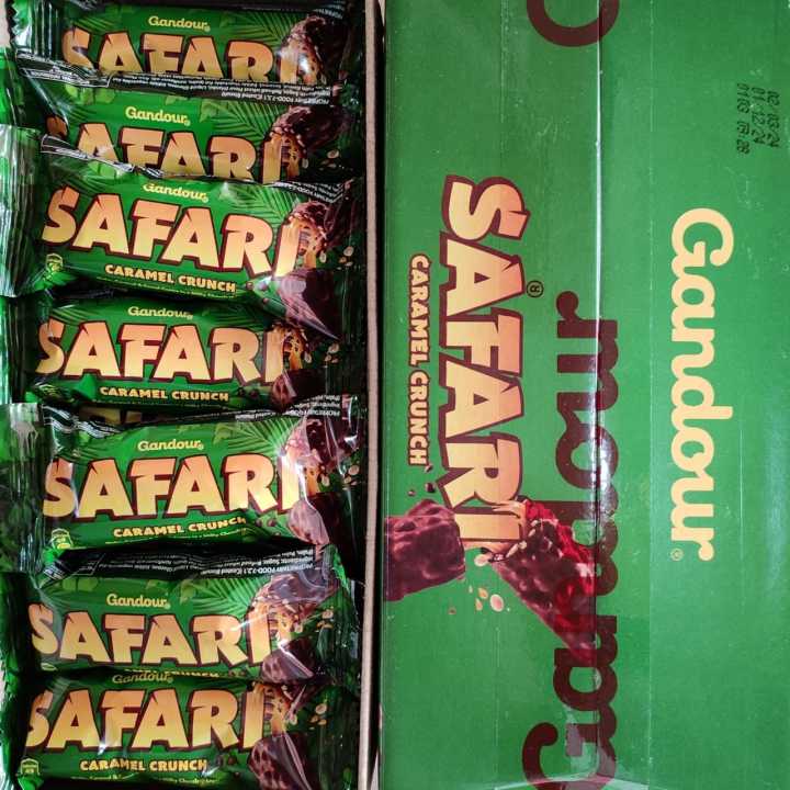 Safari Caramel Crunch Chocolate Bar - 10gm per pcs (10Pcs Combo)