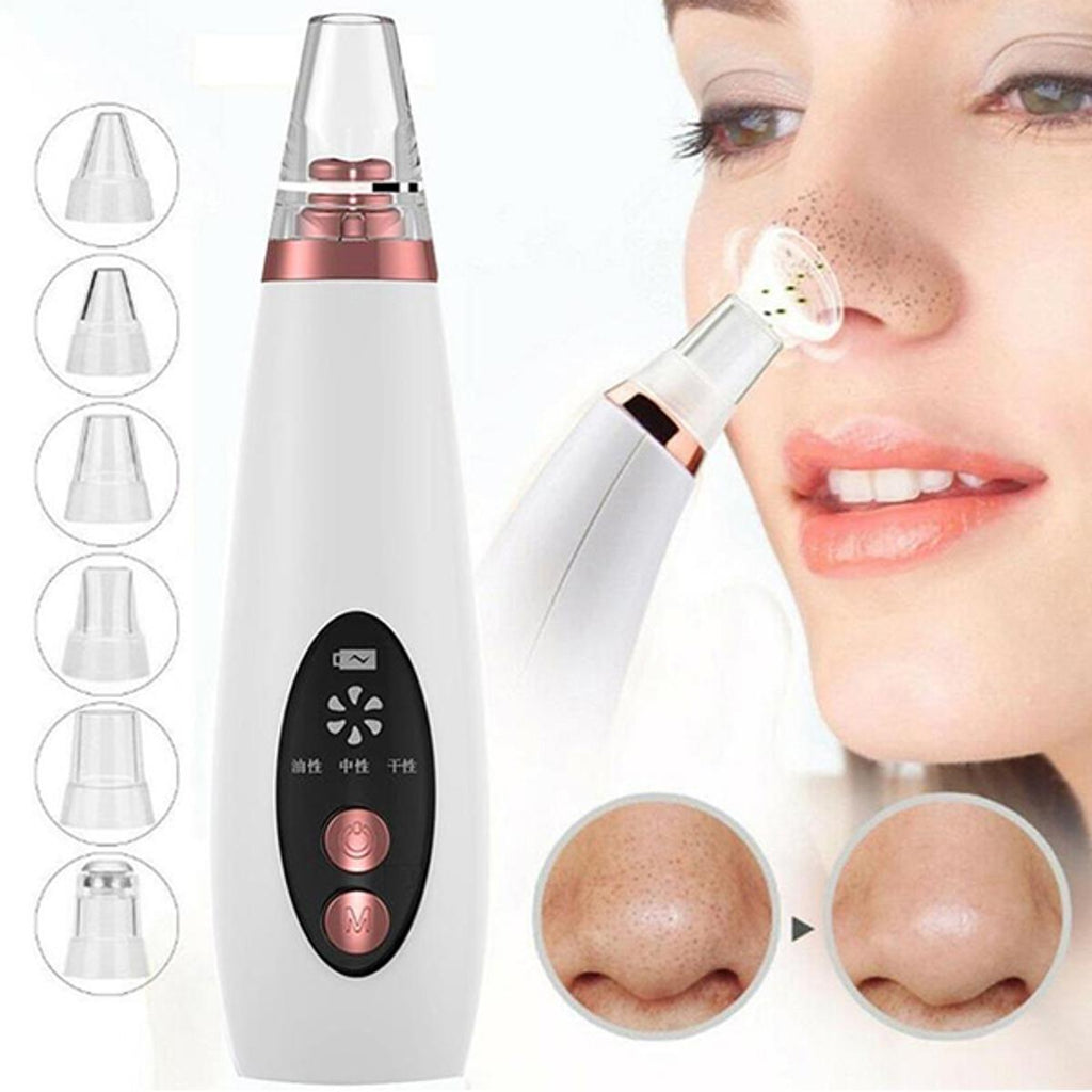 Electric Vacuum Electric Acne / Blackhead Remover Extractor 6 Suction Head Beauty Machine For Skin Care