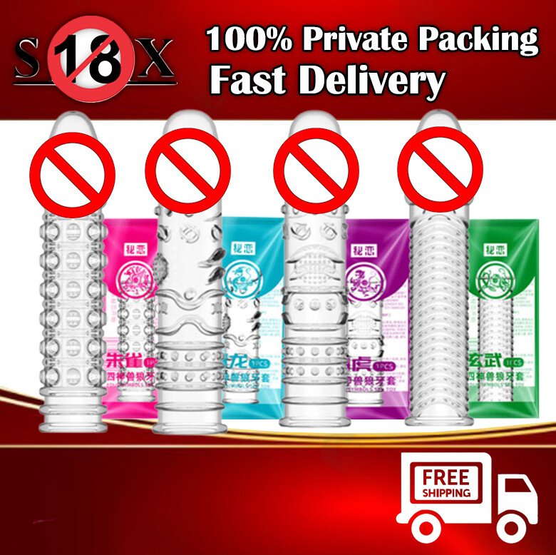 Spike Sleeve Transparent Crystal Sleeve Thorn Sleeve Male Condom SX-167