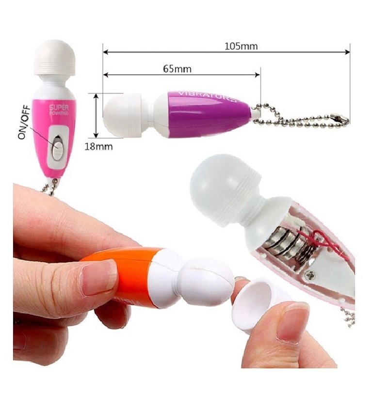Carry Buckle Mini Wand Vibrator Clitoris Stimulator For Women Sex Toys