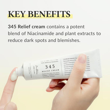 Dr.Althea 345 Relief Cream | Daily Face Moisturizer For Soothing Recovery And Blemish Care With PDRN & Niacinamide | Korean Vegan Skincare For All Skin Types 50ml Buy 1 + Get 1