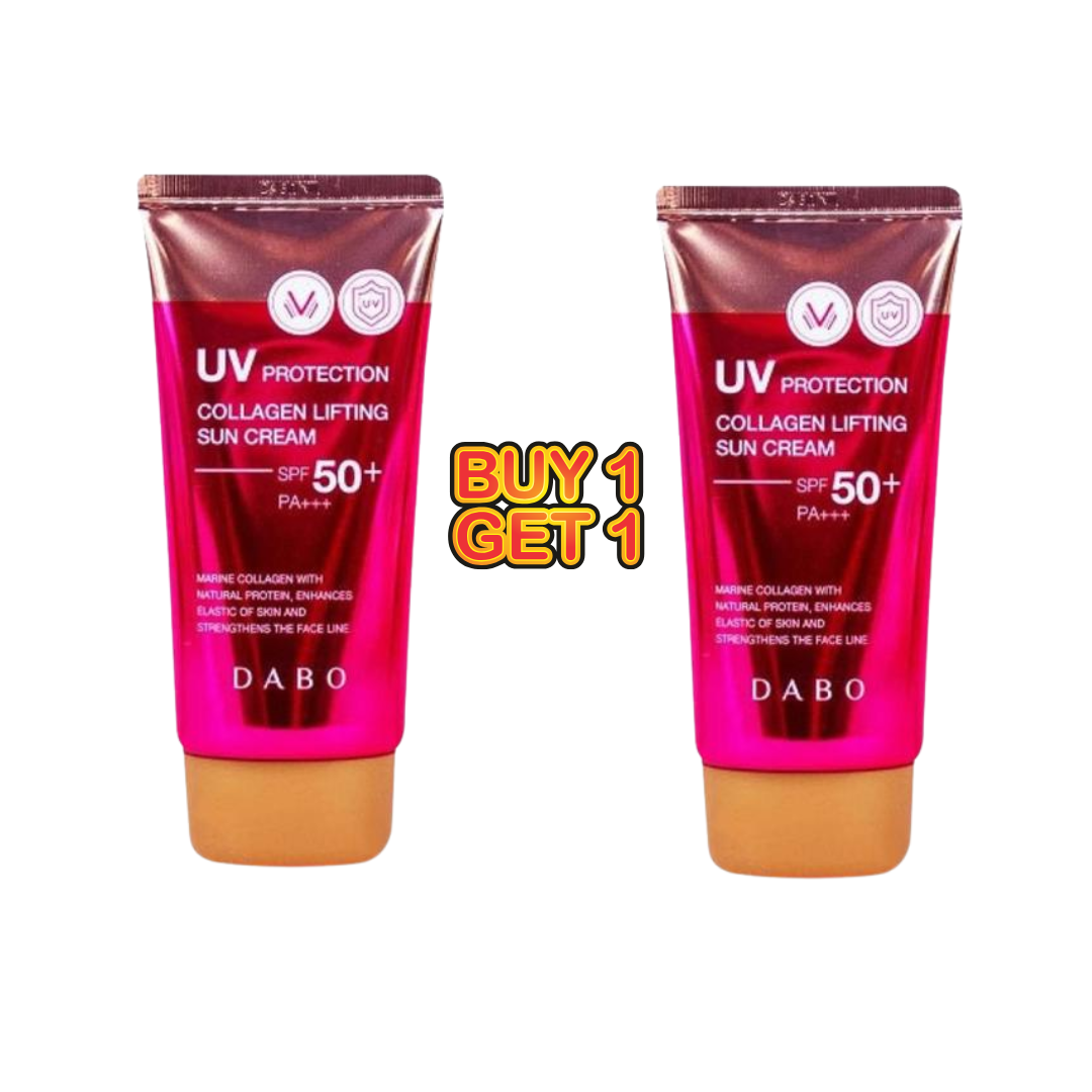 Dabo UV Protection Collagen Lifting Sun Cream SPF50+ PA+++ Korean Sunscreen for Brightening, Hydration & Daily Sun Protection (Buy 1 Get 1 Offer)