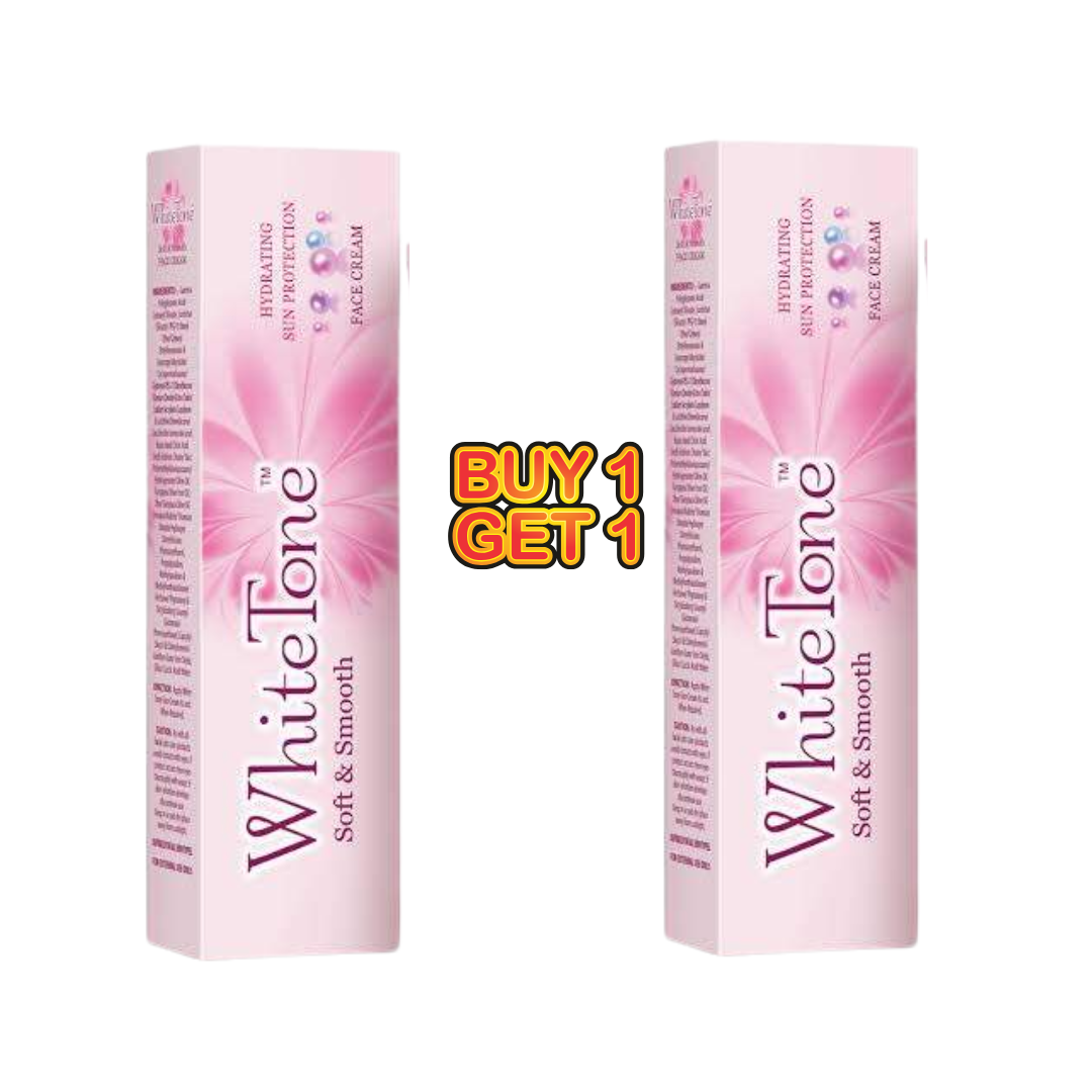 White Tone Soft & Smooth Hydrating Sun Protection Soft & Smooth Face Cream 25gm Buy 1 Get 1 Offer