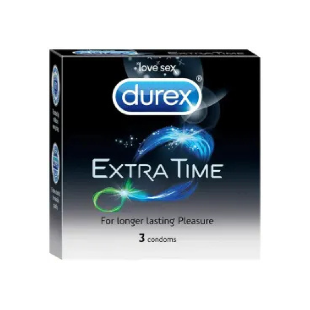 Durex Extra Time Condoms - 3Pcs Pack