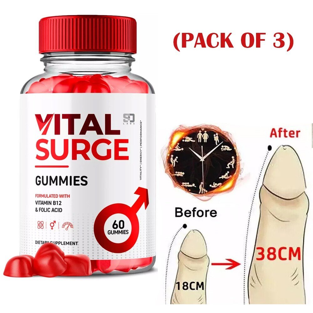 Vital Surge Multivitamin Soft Candy 60 Piece Capsules B Group Folic Acid Gummies Supplement Multivitamins For Increase Stamina