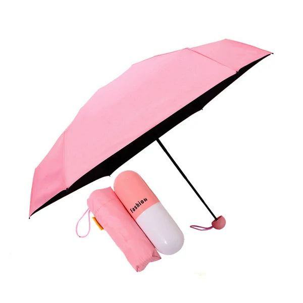 Fashionable Cute Capsule Umbrella Trendy Compact Portable Design