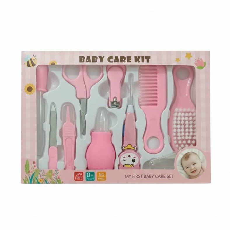 Baby Care Gift Kit for Newborn - 10 pieces - Portable Baby Care Kit for Nursing, Baby Health, and Grooming - Beasymart