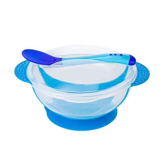 Baby Feeding Spoon and Bowl Set (1 Bowl & 1 Spoon) - Multicolour - Beasymart