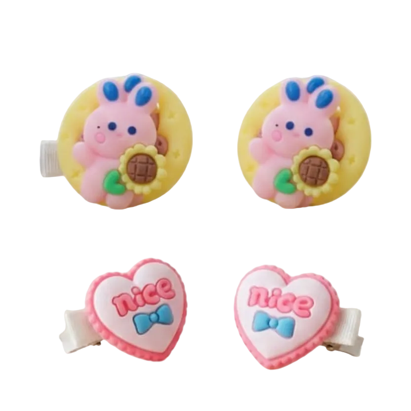 Baby Hair Clips Set (4 Pcs) - BC01 - Beasymart