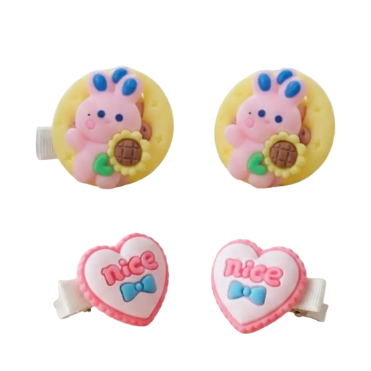 Baby Hair Clips Set (4 Pcs) - BC01 - Beasymart