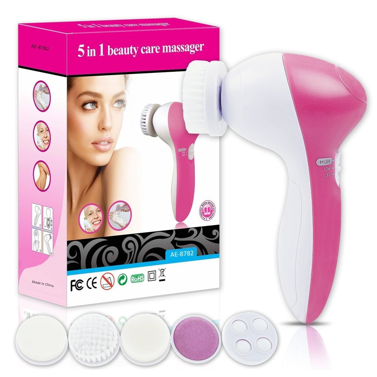 Beauty Care Massager 5 in 1 Facial Cleansing Brush - Beasymart