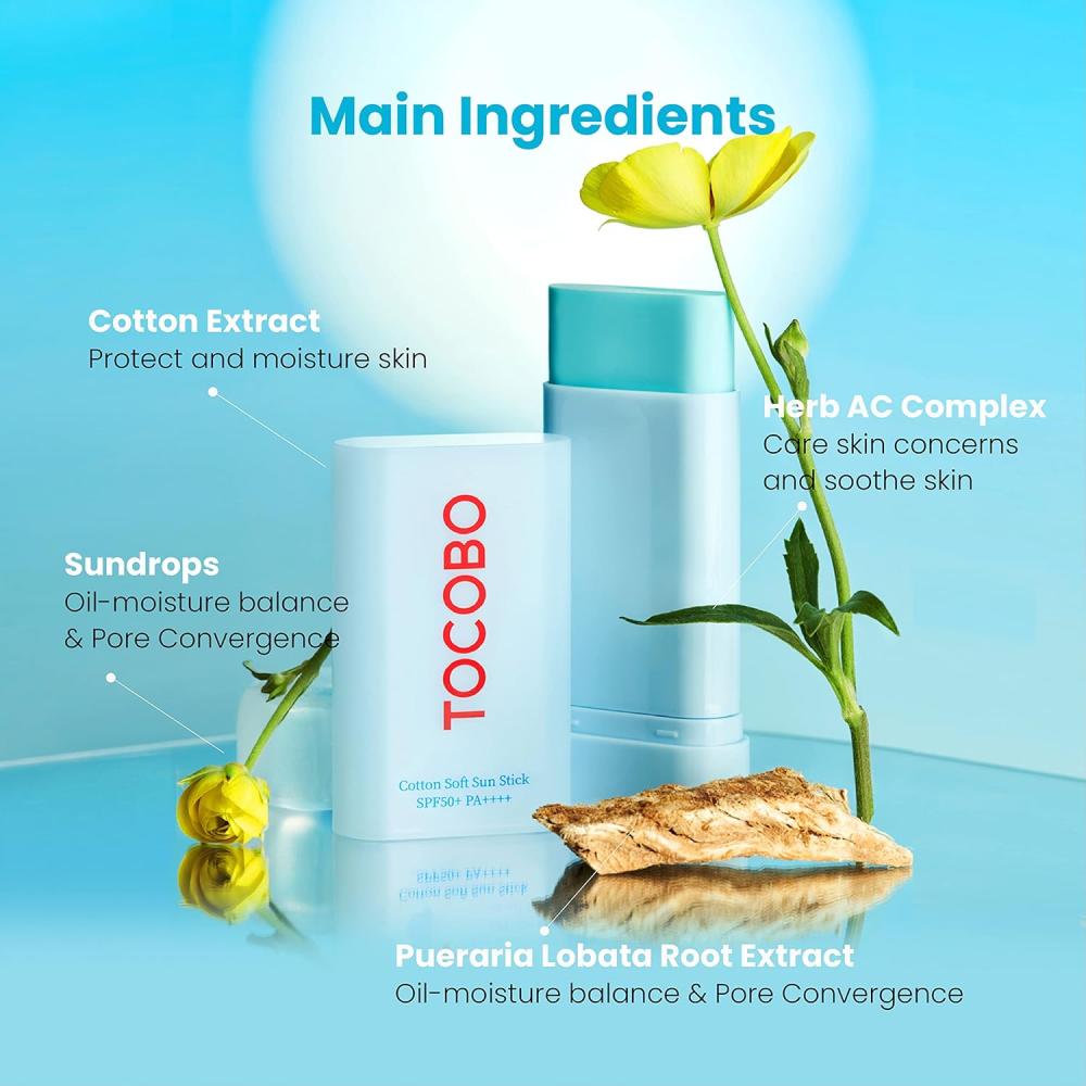 BIOAQUA Papaya Cleanser 100ml & Medicube Mud Mask 100g + Tocobo Cotton Soft Sun Stick SPF50+ PA++++ 19g Combo Offer - Beasymart