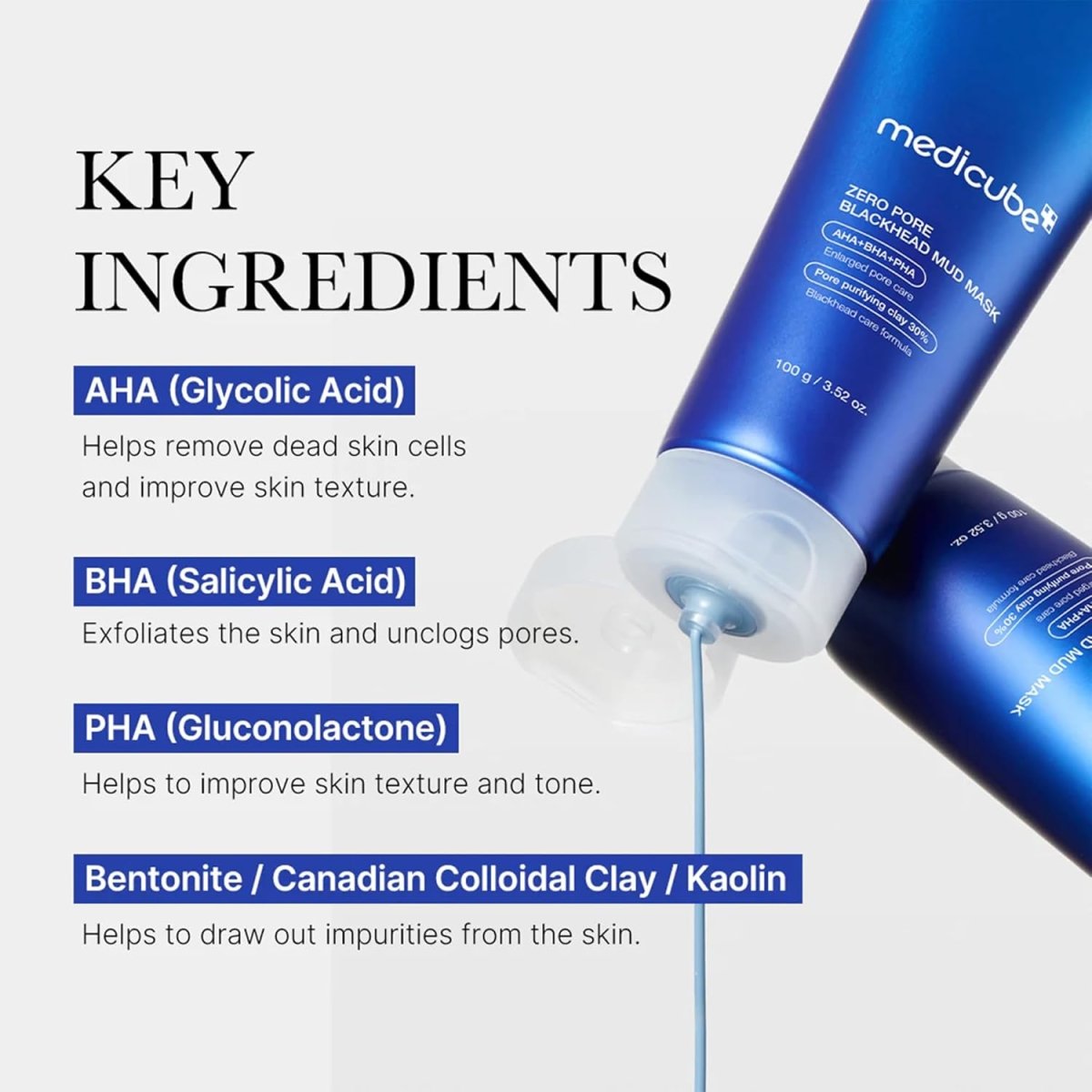BIOAQUA Papaya Cleanser 100ml & Medicube Mud Mask 100g + Tocobo Cotton Soft Sun Stick SPF50+ PA++++ 19g Combo Offer - Beasymart