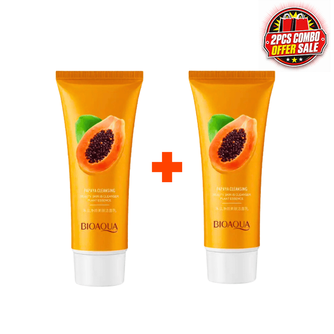 BIOAQUA Papaya Cleanser Buy 1 Get 1 Free Offer - Beasymart