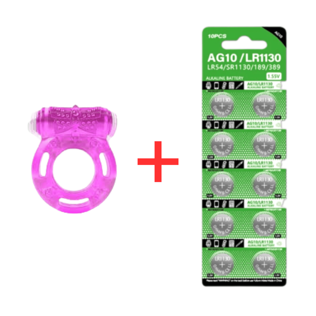 Butterfly Ring Delay And Vibration Long Lasting With Battery Included For Men Sensual Toys With 10pcs Battery - Beasymart