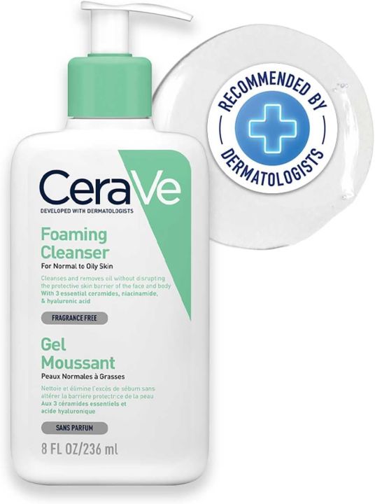 Cerave Foaming Cleanser For Normal To Oily Skin - Beasymart