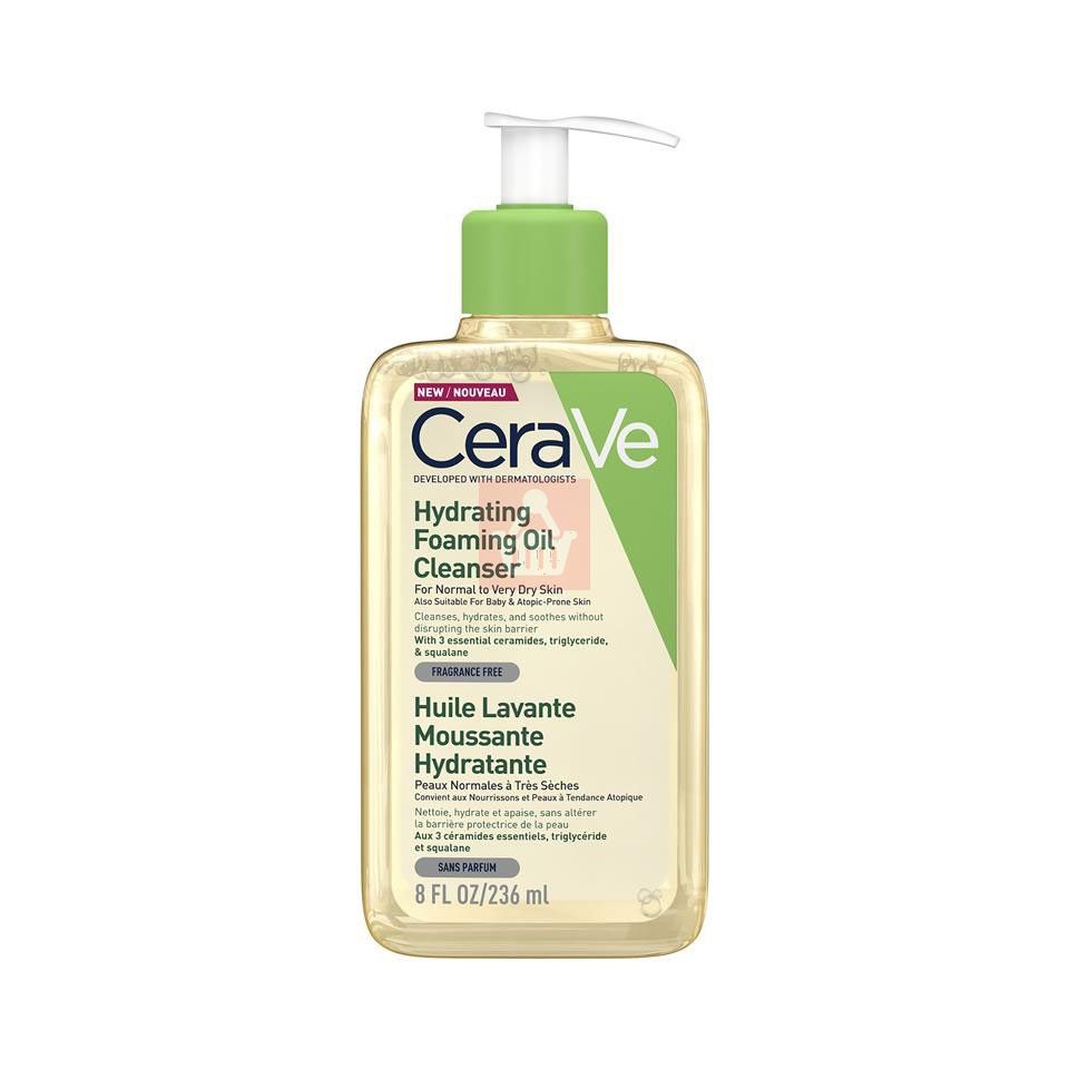 Cerave Hydrating Foaming Oil Cleanser (237ml) - Beasymart