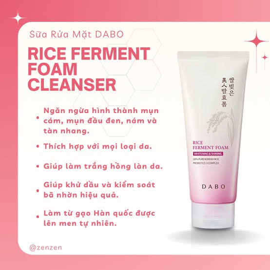 Dabo Rice Ferment Foam Whitening & Shining 180ml (Buy 1 Get 1 Offer) - Beasymart