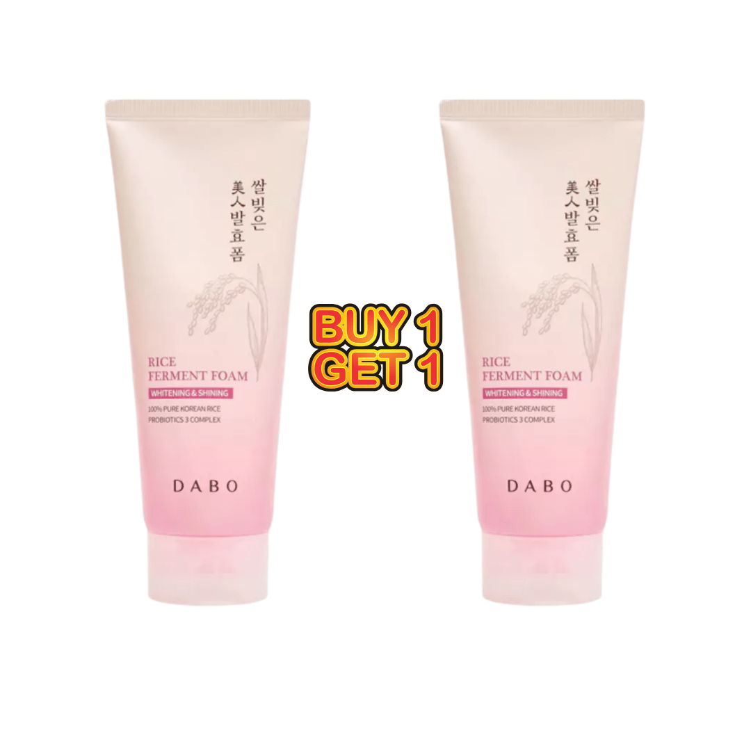 Dabo Rice Ferment Foam Whitening & Shining 180ml (Buy 1 Get 1 Offer) - Beasymart