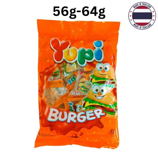 Delicious Mini Burger Gummy Candy (Thailand) 8 Mini Pack (56g-64g) - Beasymart