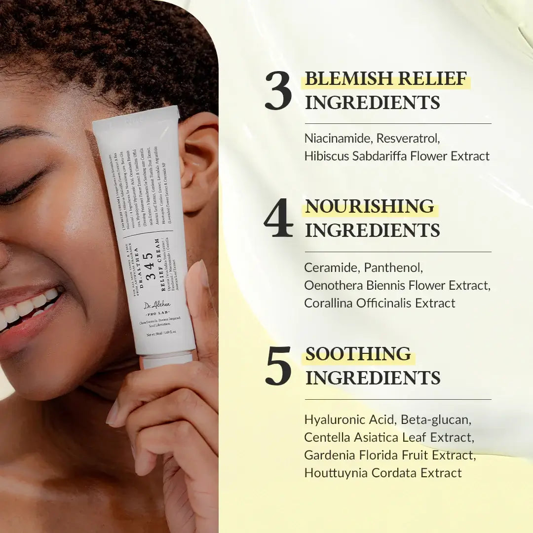 Dr.Althea 345 Relief Cream | Daily Face Moisturizer For Soothing Recovery And Blemish Care With PDRN & Niacinamide | Korean Vegan Skincare For All Skin Types 50ml Buy 1 + Get 1