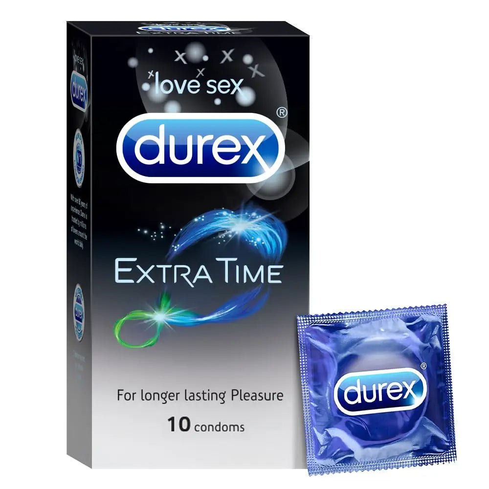 Durex Extra Time Condom - 10Pcs Pack(Made In India) - Beasymart
