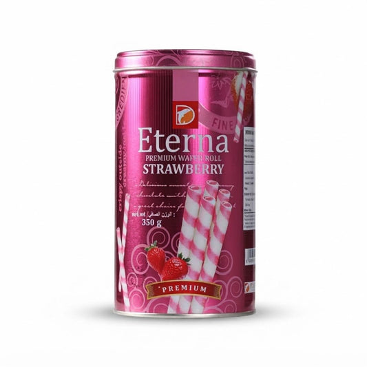 Eterna Premium Wafer Rolls Strawberry -350g - Beasymart
