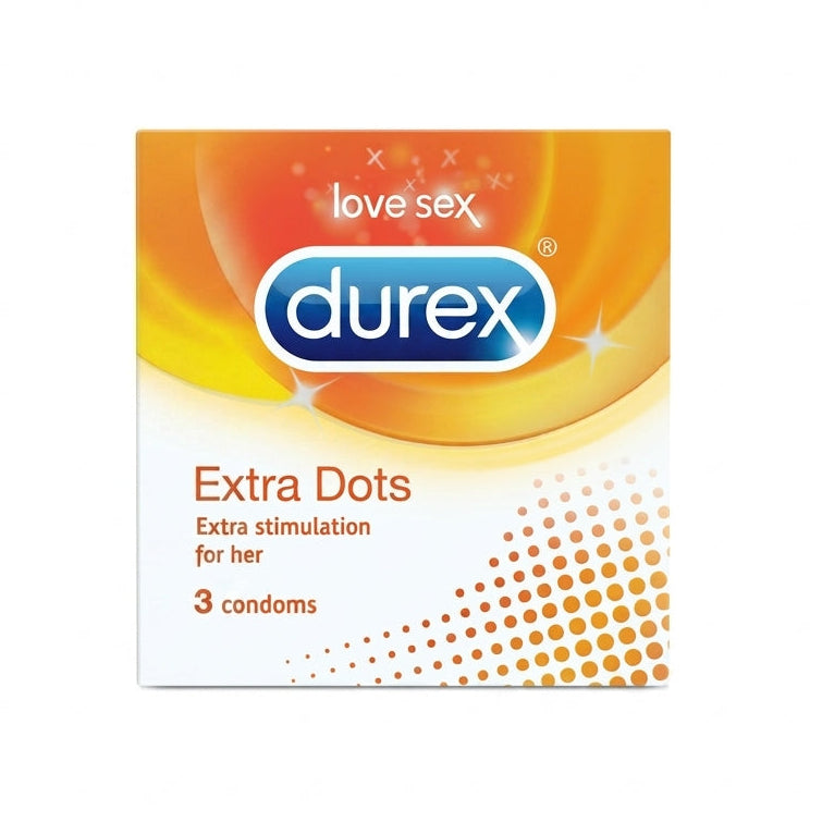 Durex Extra Dotted Condom - 3Pcs Pack