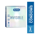 Durex Invisible Super Ultra Thin Condoms - 3pcs Pack