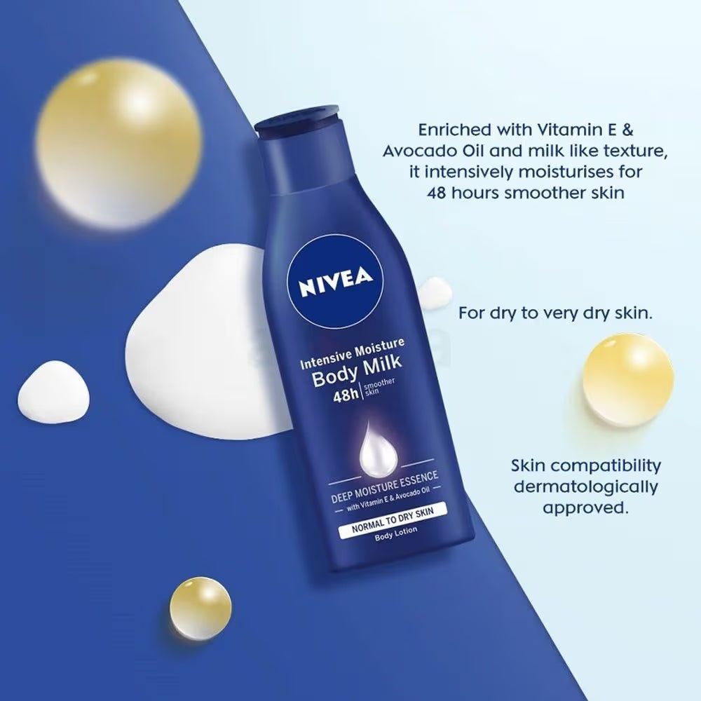 NIVEA Lotion Body Milk Intensive Moisturiser (200ml)