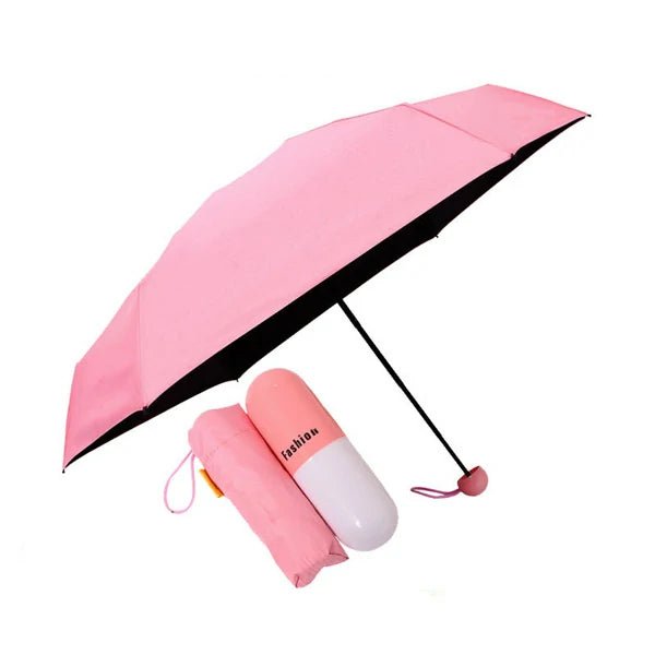 Fashionable Cute Capsule Umbrella Trendy Compact Portable Design - Beasymart