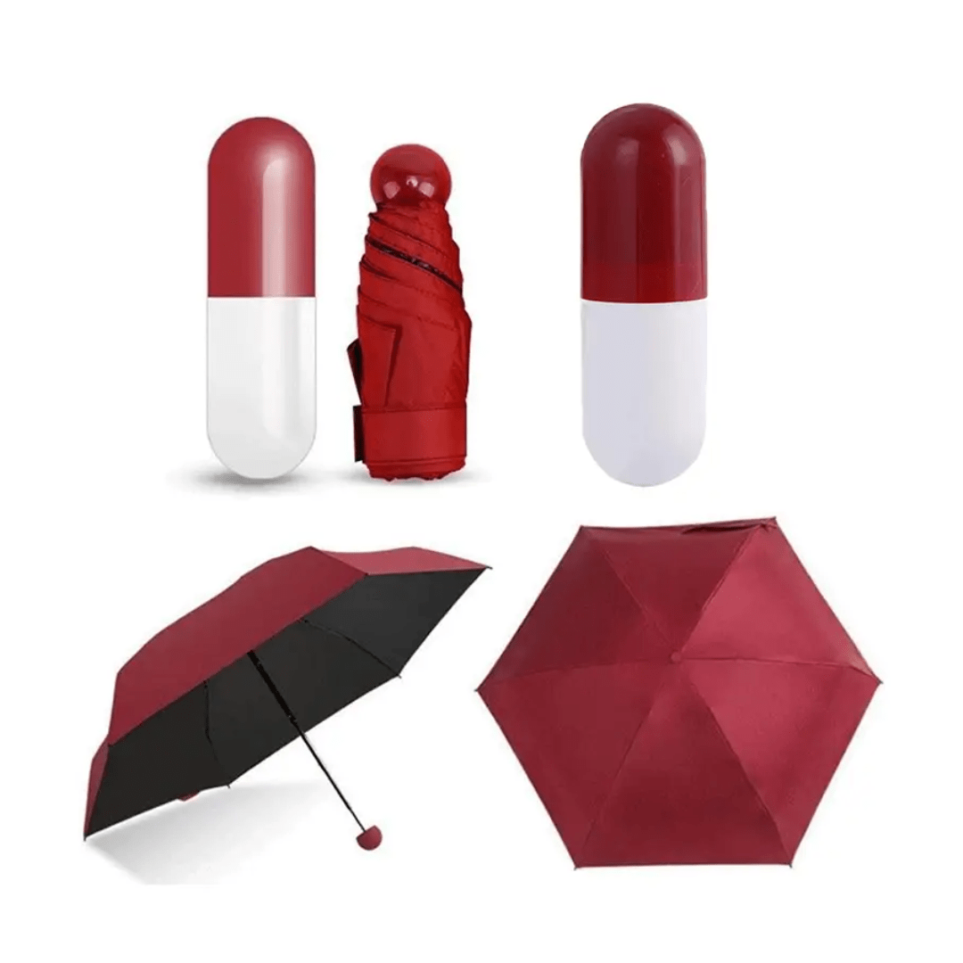 Fashionable Cute Capsule Umbrella Trendy Compact Portable Design - Beasymart