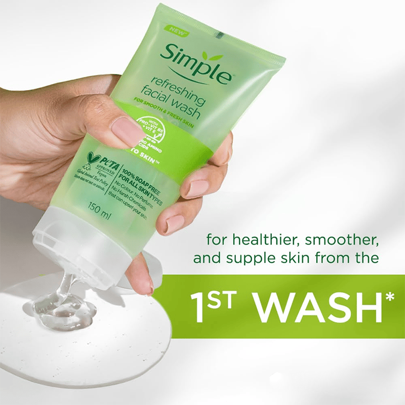 Skin 1004 Madagascar Centella Tone Brightening Capsule Ampoule 30ml + Simple Refreshing Facial Wash 150ml Combo