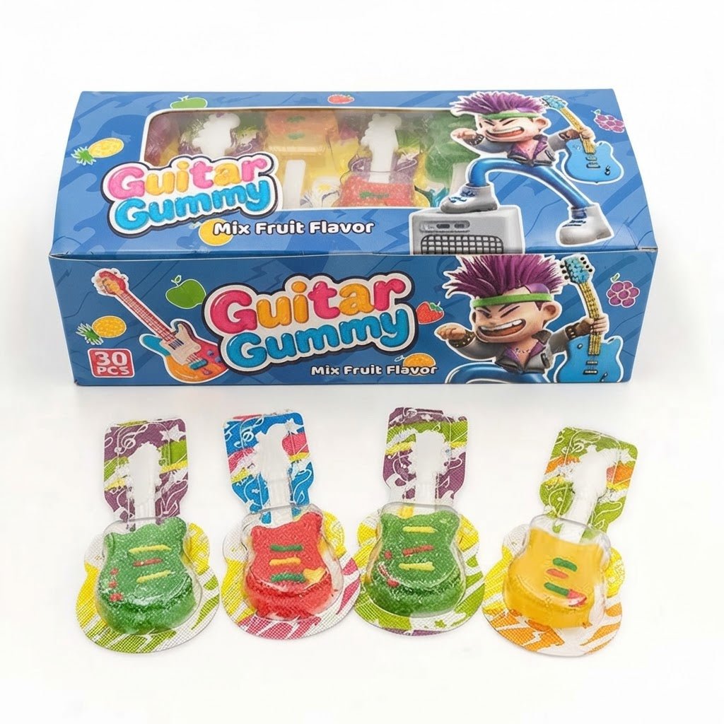 Guitar Gummy Mix Fruit Flavor Candy - Beasymart