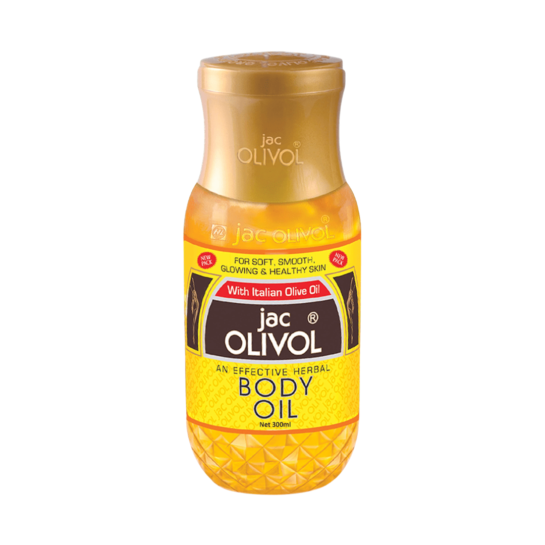 Jac Olivol Body Oil With Italian Olive Oil For Soft, Smooth, Glowing & Healthy Skin 300ml  - Beasymart