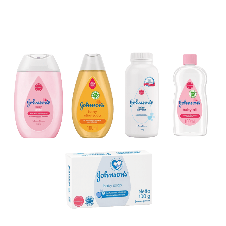 Johnson's Baby 5Pics-Combo ( Soap , Shampoo, Oil, Lotion, Powder) - Beasymart
