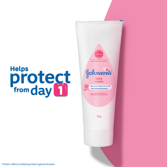 Johnson's Baby Cream 100g - Beasymart