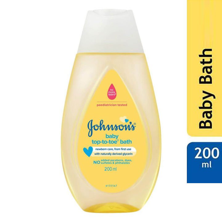 Johnson's Baby Top-To-Toe Bath 200ml Gentle Baby Hair & Body Wash - Beasymart