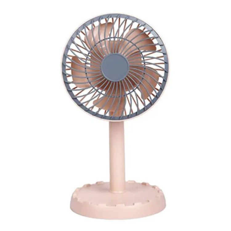 Joy Super JY-2218 Professional Rechargeable Portable Mini Table Fan Strong Wind Left to Right Oscillating Angle 45 Degrees - AC/DC - Beasymart