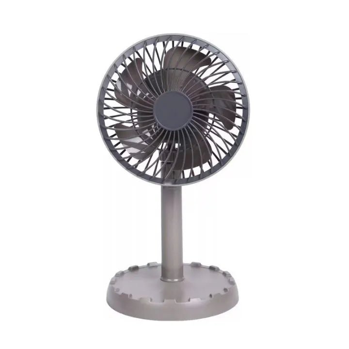Joy Super JY-2218 Professional Rechargeable Portable Mini Table Fan Strong Wind Left to Right Oscillating Angle 45 Degrees - AC/DC - Beasymart