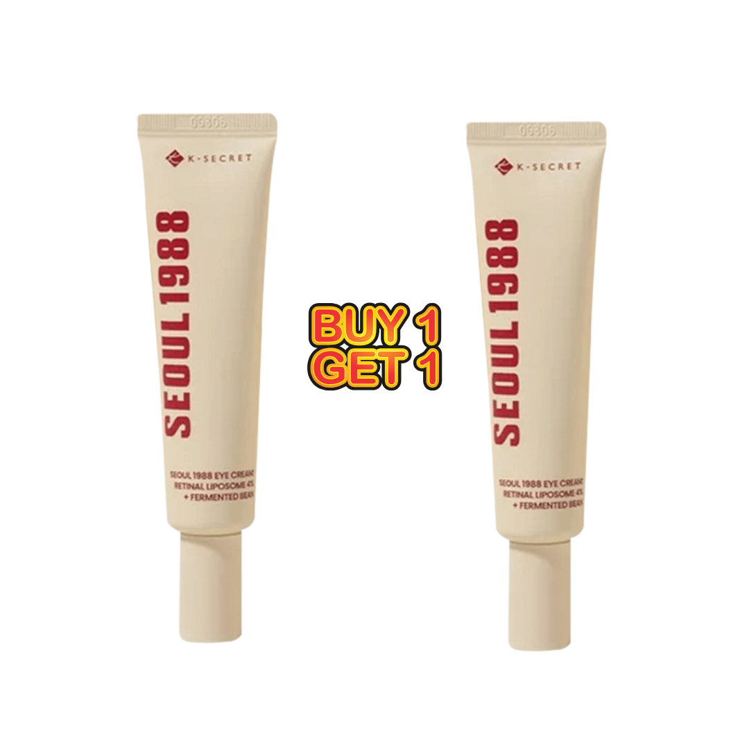 K-Secret Seoul 1988 Eye Cream : Retinal Liposome 4% + Fermented Bean – 30ml (Buy 1 + Get 1 Offer) - Beasymart