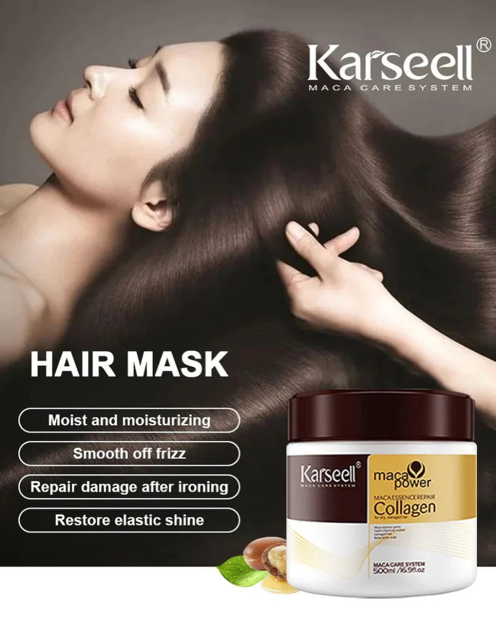 Karseell Collagen Hair Mask Collagen Hair Cream Treatment 500g (Buy 1 Get 1 Offer) - Beasymart