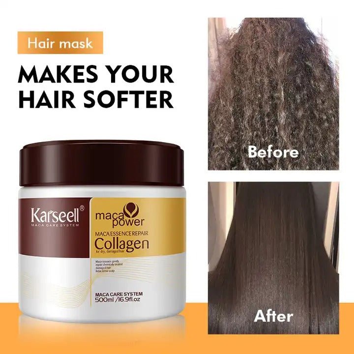 Karseell Collagen Hair Mask Collagen Hair Cream Treatment 500g (Buy 1 Get 1 Offer) - Beasymart