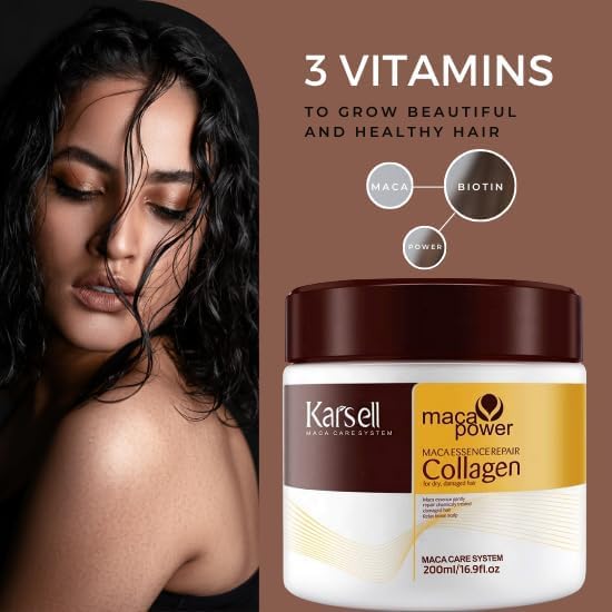 Karseell Collagen Hair Mask Collagen Hair Cream Treatment 500g (Buy 1 Get 1 Offer) - Beasymart