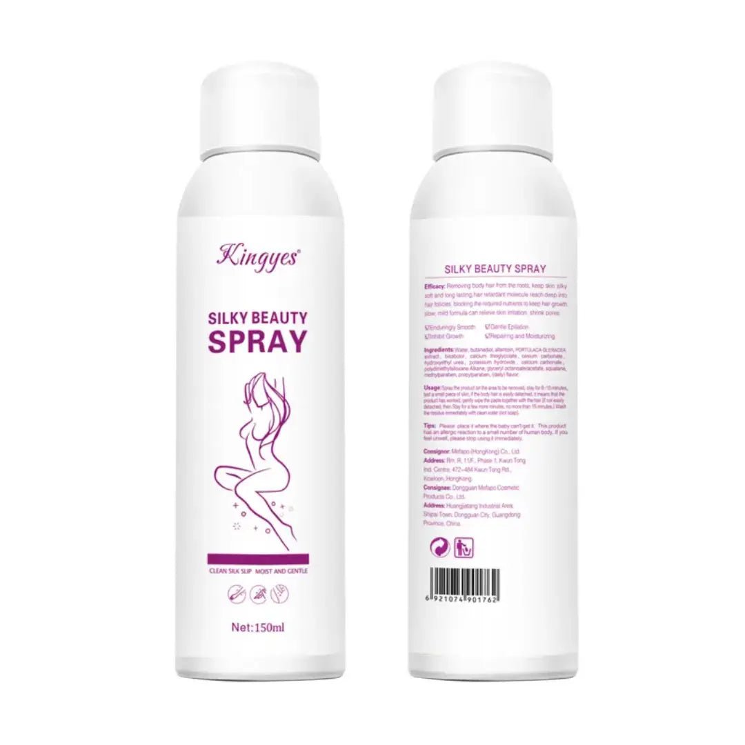 Kingyes Silky Beauty Spray For Clean Silk Slip Moist And Gentle 150ml Hair Removal Spray Made In China - Beasymart